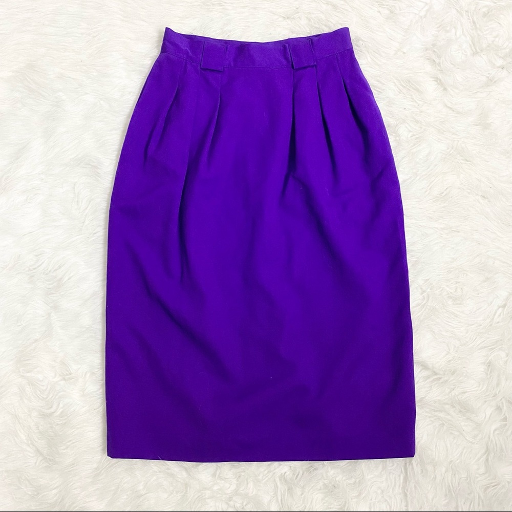 Vintage Purple Pencil Skirt